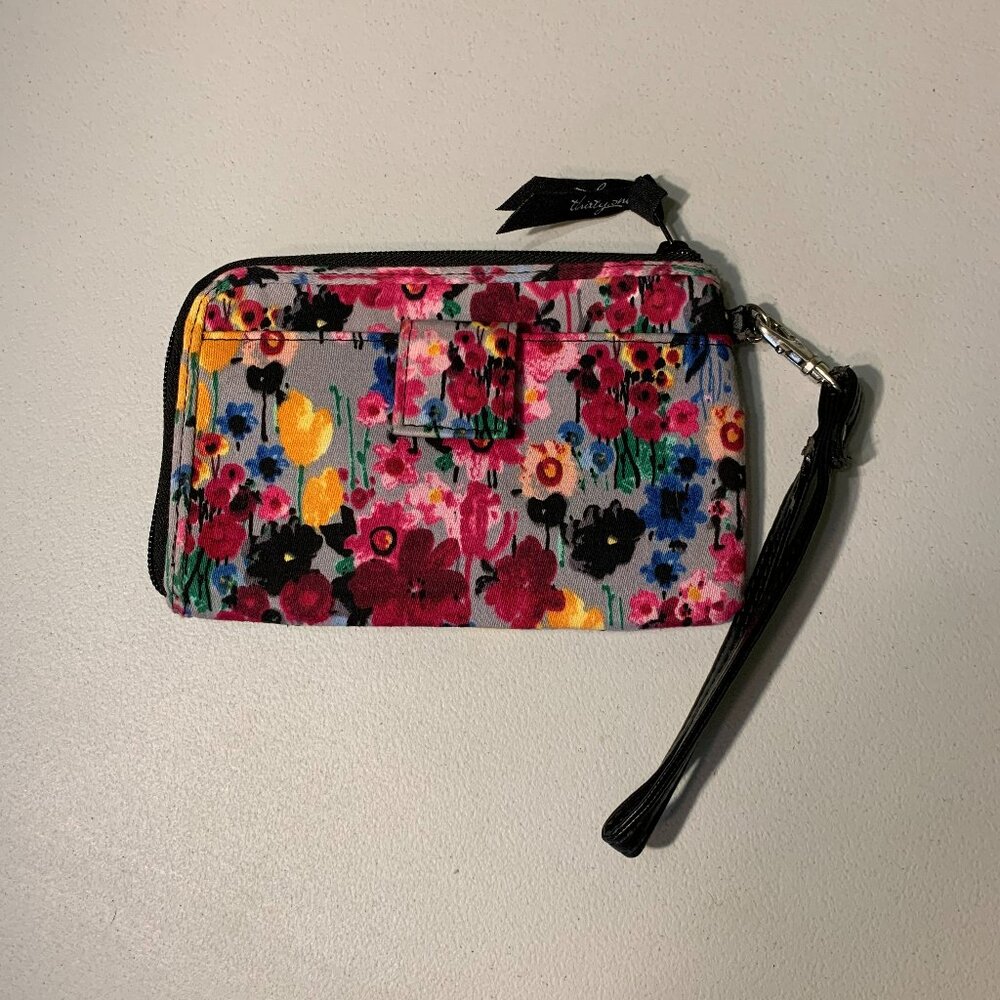 Thirty-one Ditzy Watercolor wristlet